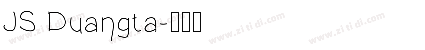 JS Duangta字体转换